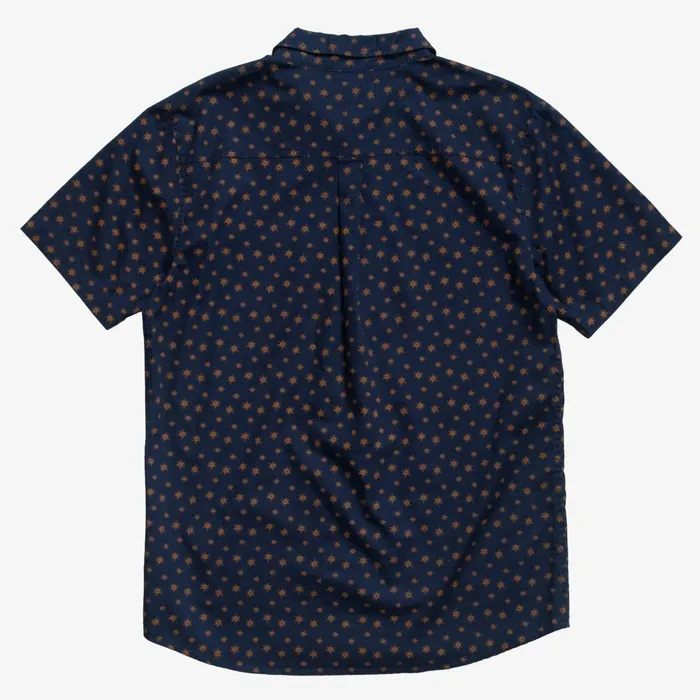 Men Reef TShirts and Shirts Bentley Short Sleeve Woven Shirt Dress Blues Men Reef TShirts and Shirts Bentley Short Sleeve Woven Shirt Dress Blues