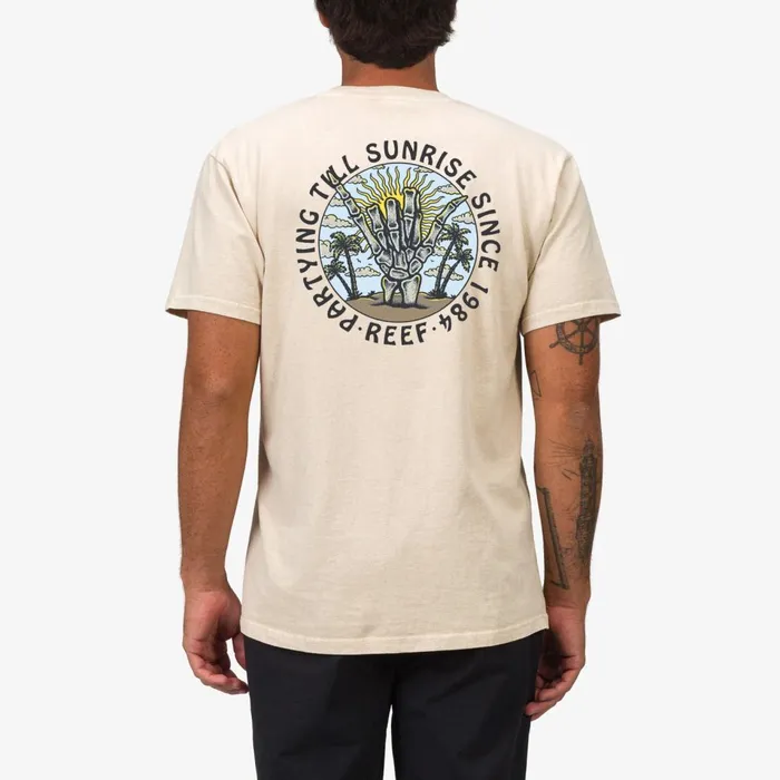 Men Reef TShirts and Shirts Carpal Short Sleeve Tee Fog Acid Wash