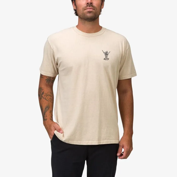 Men Reef TShirts and Shirts Carpal Short Sleeve Tee Fog Acid Wash