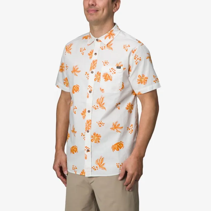 Men Reef TShirts and Shirts Lawson Short Sleeve Shirt Bright White Men Reef TShirts and Shirts Lawson Short Sleeve Shirt Bright White