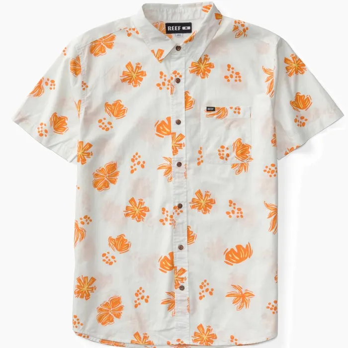 Men Reef TShirts and Shirts Lawson Short Sleeve Shirt Bright White Men Reef TShirts and Shirts Lawson Short Sleeve Shirt Bright White