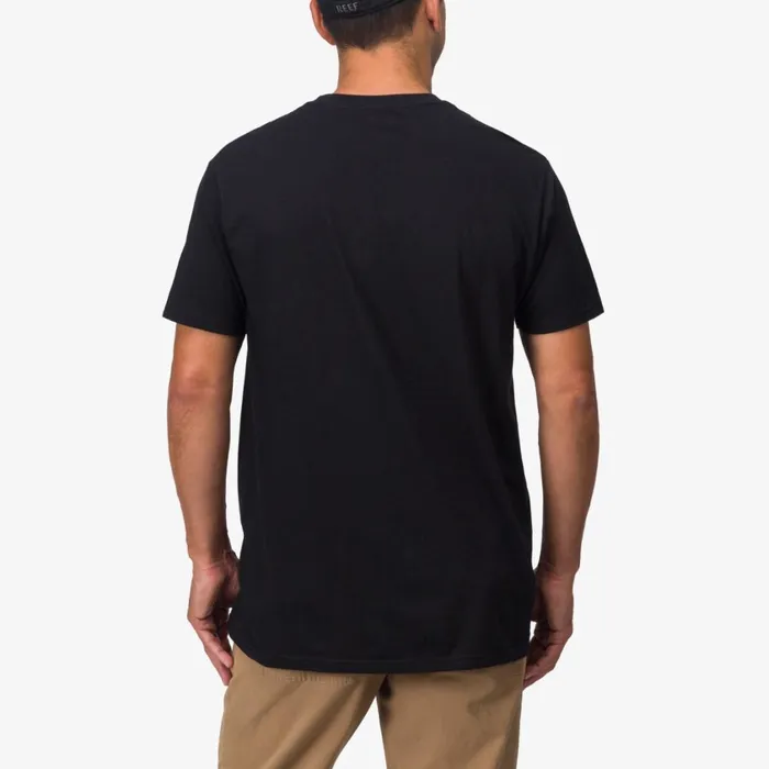 Men Reef TShirts and Shirts Rancho Tee Black Black Men Reef TShirts and Shirts Rancho Tee Black Black