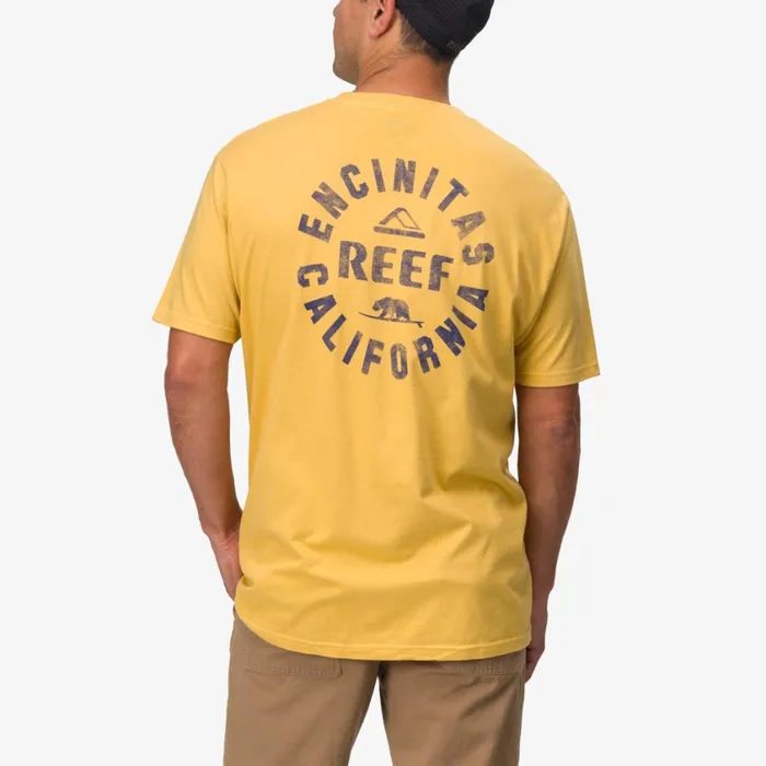 Men Reef TShirts and Shirts Rancho Tee Ochre Navy