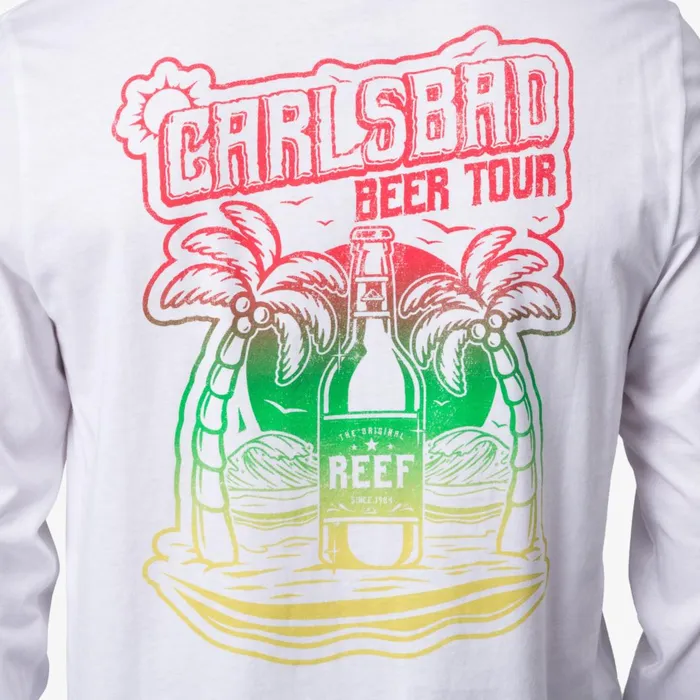 Men Reef TShirts and Shirts Tour Long Sleeve Tee Bright White Men Reef TShirts and Shirts Tour Long Sleeve Tee Bright White