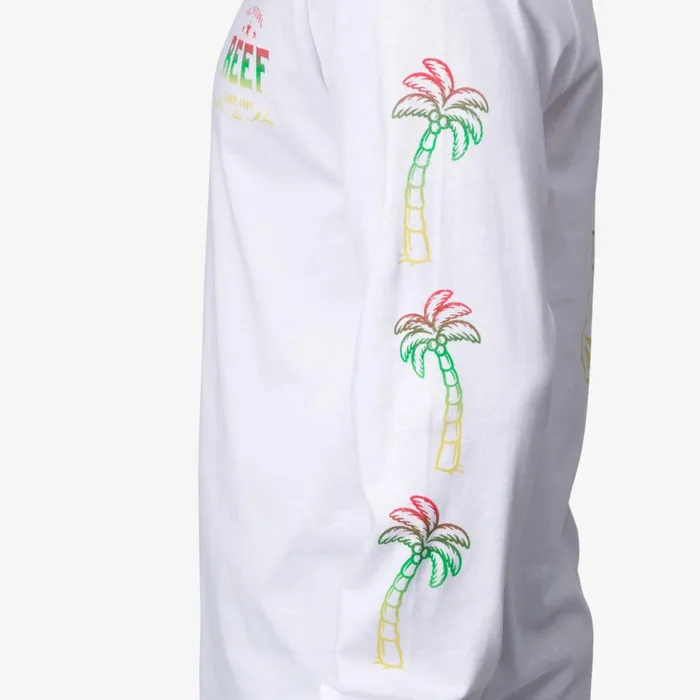 Men Reef TShirts and Shirts Tour Long Sleeve Tee Bright White Men Reef TShirts and Shirts Tour Long Sleeve Tee Bright White