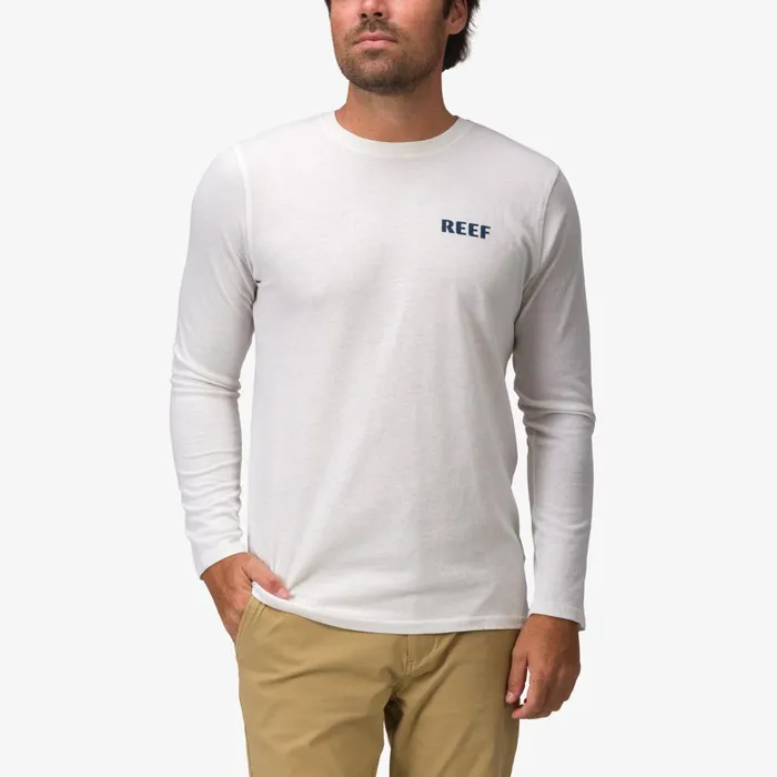 Men Reef TShirts and Shirts Wellie 24 Long Sleeve Tee Cloud