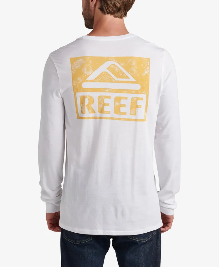 Men Reef TShirts and Shirts Wellie Graphic Long Sleeve Tee White