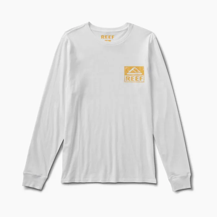 Men Reef TShirts and Shirts Wellie Graphic Long Sleeve Tee White Men Reef TShirts and Shirts Wellie Graphic Long Sleeve Tee White