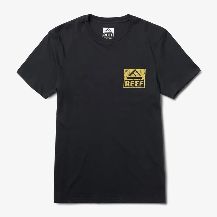 Men Reef TShirts and Shirts Wellie Short Sleeve Graphic Tee Caviar Men Reef TShirts and Shirts Wellie Short Sleeve Graphic Tee Caviar