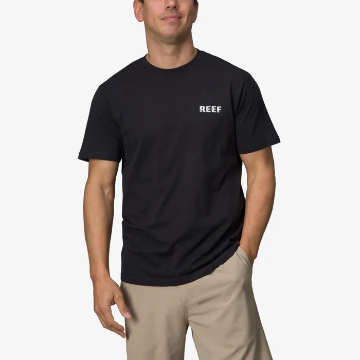 Men Reef TShirts and Shirts Wellie Short Sleeve Tee Caviar