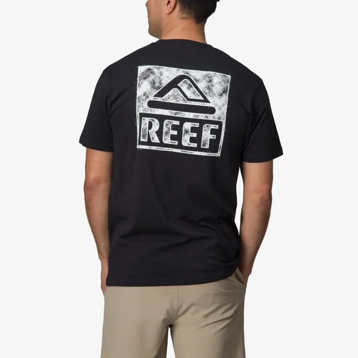 Men Reef TShirts and Shirts Wellie Short Sleeve Tee Caviar Men Reef TShirts and Shirts Wellie Short Sleeve Tee Caviar