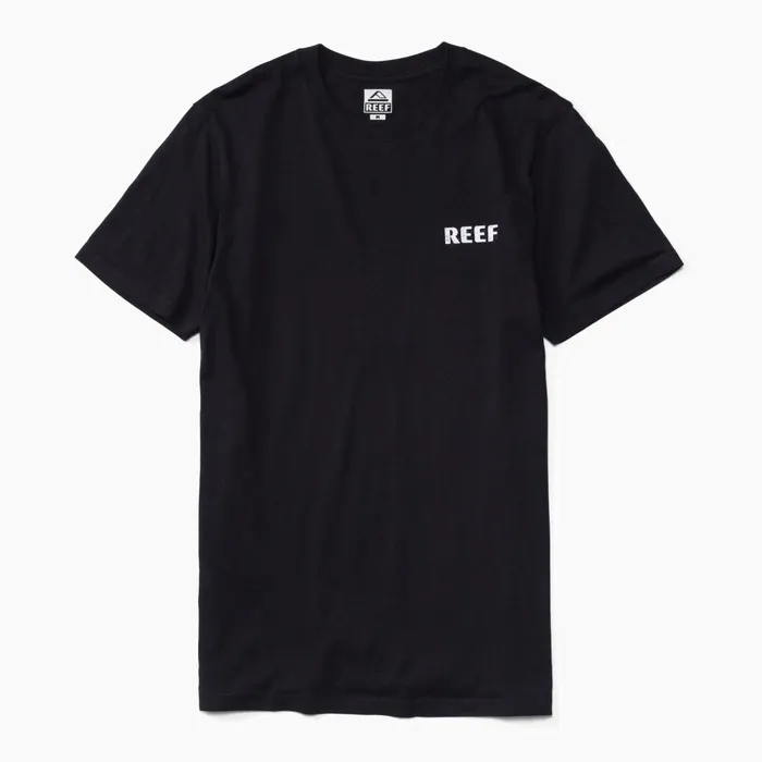 Men Reef TShirts and Shirts Wellie Short Sleeve Tee Caviar Men Reef TShirts and Shirts Wellie Short Sleeve Tee Caviar
