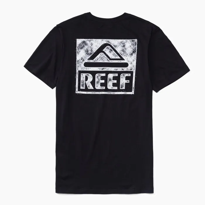 Men Reef TShirts and Shirts Wellie Short Sleeve Tee Caviar Men Reef TShirts and Shirts Wellie Short Sleeve Tee Caviar