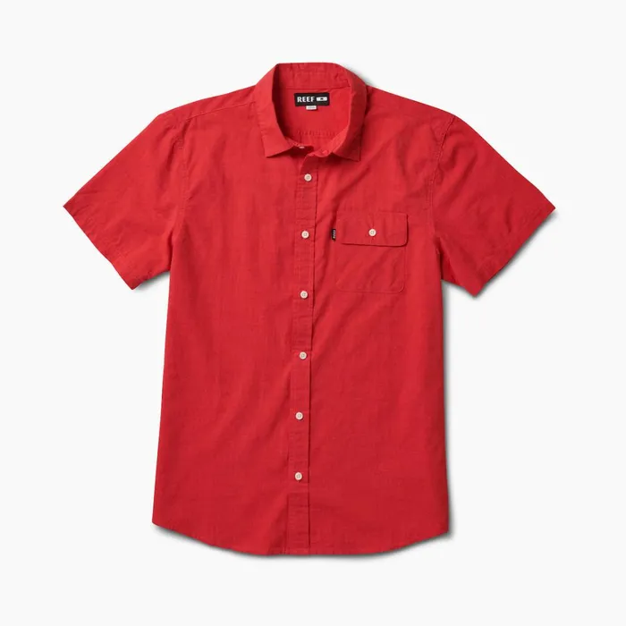 Men Reef TShirts and Shirts Winfred Woven Shirt Hibiscus