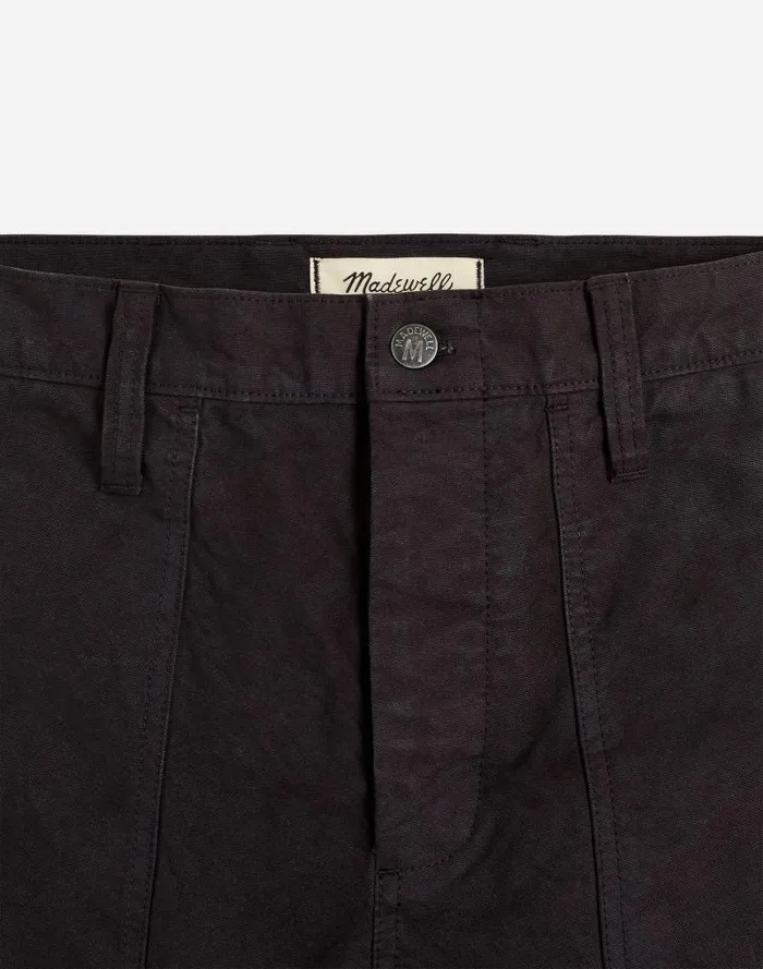 Men Relaxed Straight Workwear Pants Black Coal Madewell Pants
