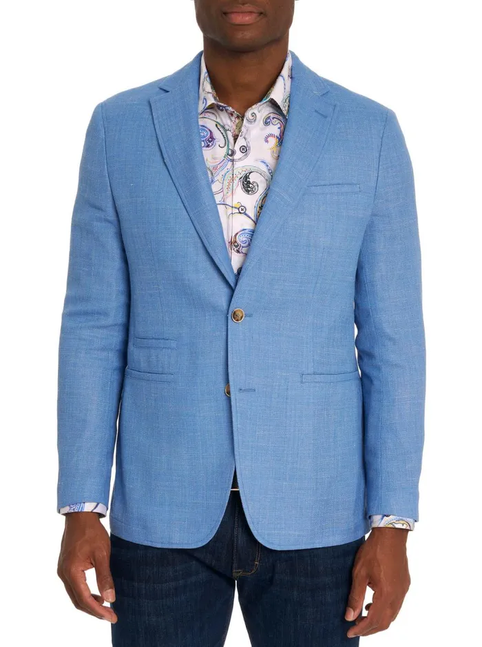Men Robert Graham Blazers SHEEDY BLAZER LIGHT BLUE