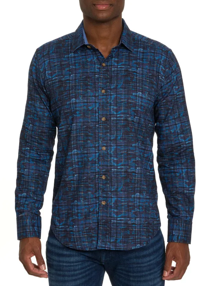 Men Robert Graham Button Down Shirts ANOMALY LONG SLEEVE BUTTON DOWN SHIRT DARK BLUE Men Robert Graham Button Down Shirts ANOMALY LONG SLEEVE BUTTON DOWN SHIRT DARK BLUE