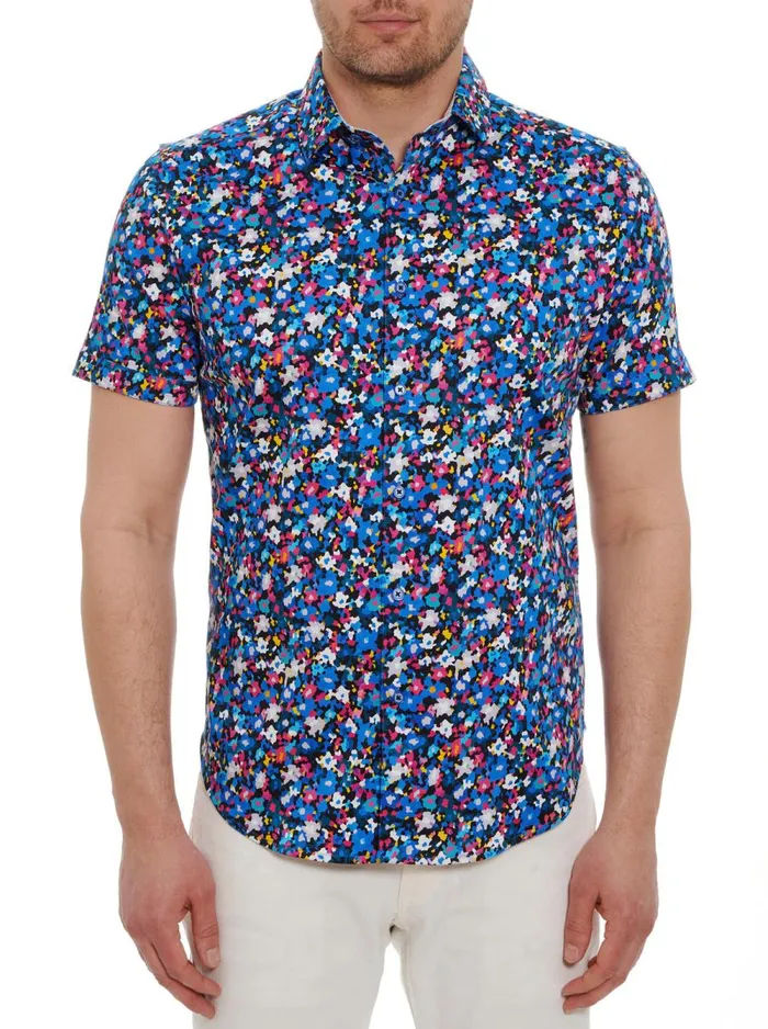 Men Robert Graham Button Down Shirts ASTERIOD BELT SHORT SLEEVE BUTTON DOWN SHIRT MULTI Men Robert Graham Button Down Shirts ASTERIOD BELT SHORT SLEEVE BUTTON DOWN SHIRT MULTI