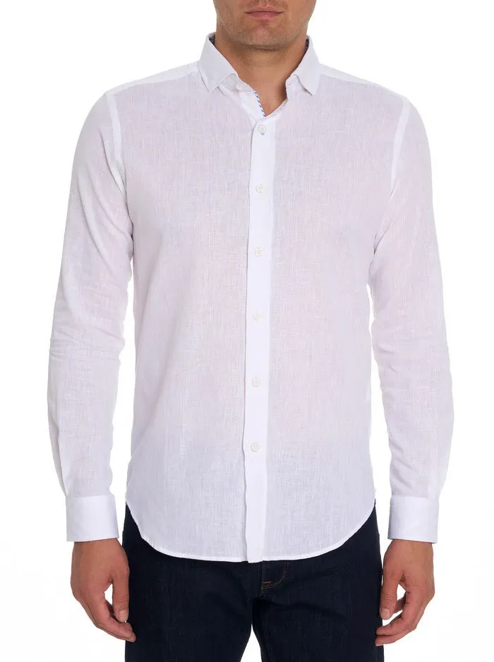 Men Robert Graham Button Down Shirts BENNETT LONG SLEEVE BUTTON DOWN SHIRT WHITE Men Robert Graham Button Down Shirts BENNETT LONG SLEEVE BUTTON DOWN SHIRT WHITE