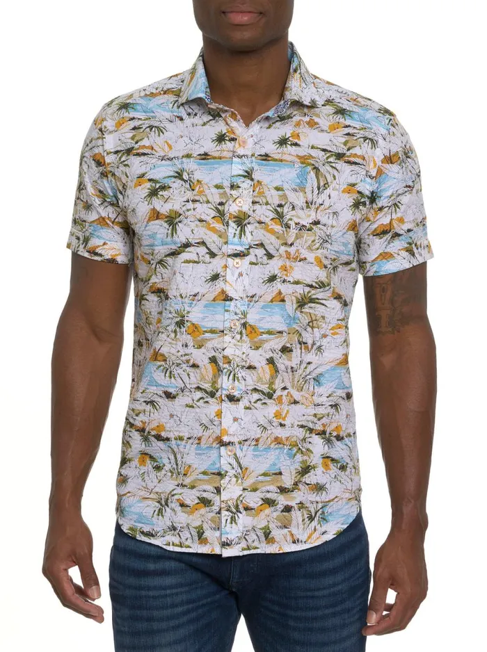 Men Robert Graham Button Down Shirts CEDAR HURST SHORT SLEEVE BUTTON DOWN SHIRT MULTI Men Robert Graham Button Down Shirts CEDAR HURST SHORT SLEEVE BUTTON DOWN SHIRT MULTI