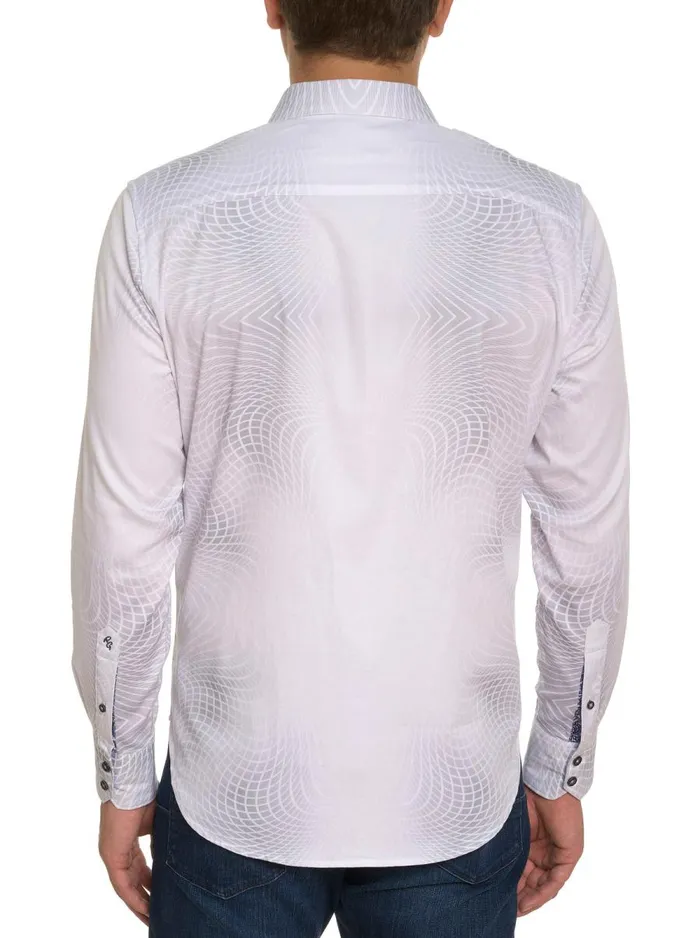 Men Robert Graham Button Down Shirts FAIRCHILD LONG SLEEVE BUTTON DOWN SHIRT WHITE