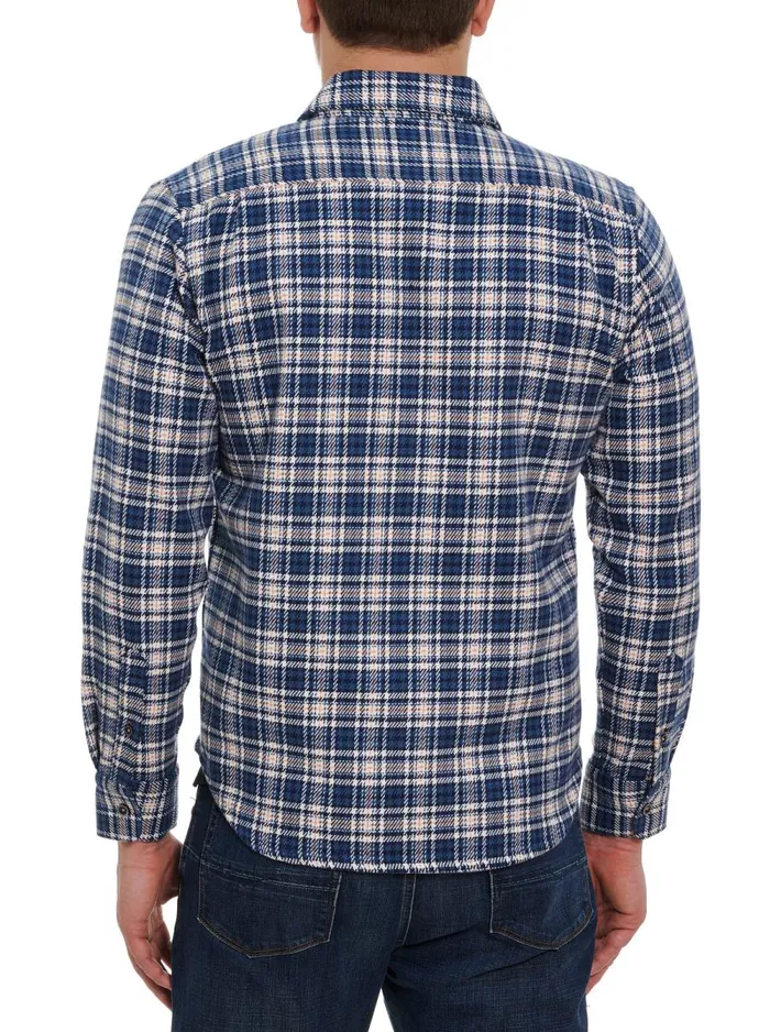 Men Robert Graham Button Down Shirts GODAS LONG SLEEVE BUTTON DOWN SHIRT NAVY