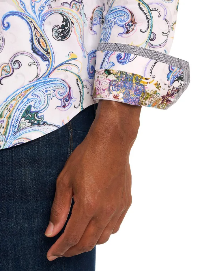 Men Robert Graham Button Down Shirts GRASSHOPPER LONG SLEEVE BUTTON DOWN SHIRT MULTI