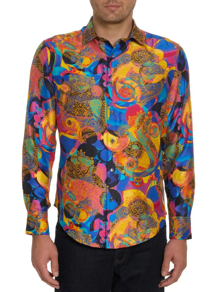 Men Robert Graham Button Down Shirts LIMITED EDITION LE CLIQUE LONG SLEEVE BUTTON DOWN SHIRT MULTI Men Robert Graham Button Down Shirts LIMITED EDITION LE CLIQUE LONG SLEEVE BUTTON DOWN SHIRT MULTI