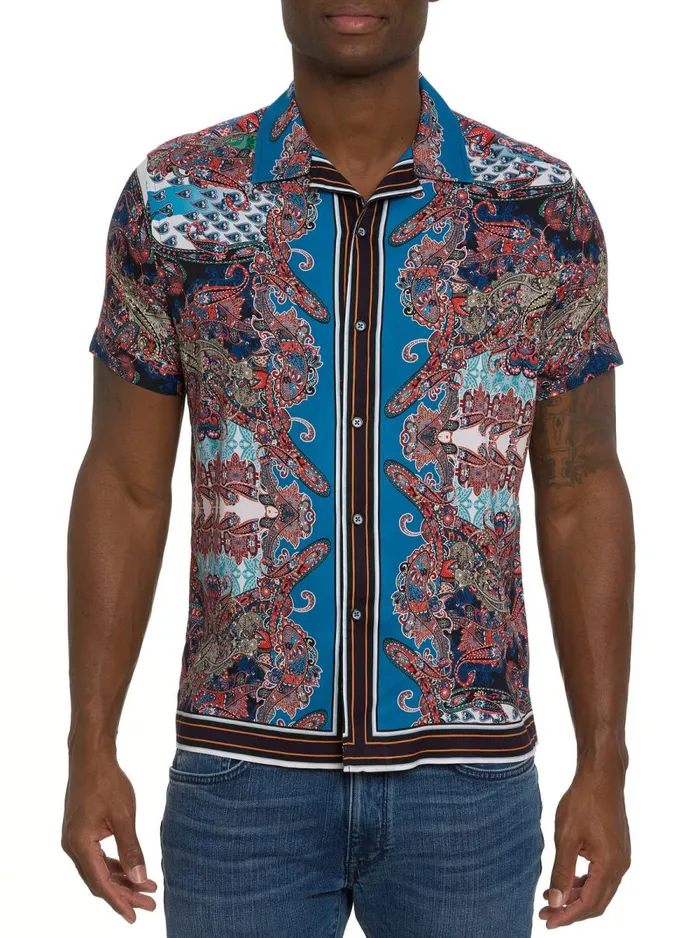 Men Robert Graham Button Down Shirts MAX039S SHORT SLEEVE BUTTON DOWN SHIRT MULTI Men Robert Graham Button Down Shirts MAX039S SHORT SLEEVE BUTTON DOWN SHIRT MULTI