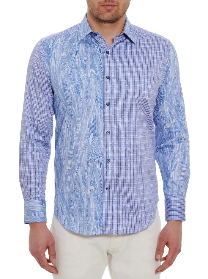 Men Robert Graham Button Down Shirts PROXIMA LONG SLEEVE BUTTON DOWN SHIRT BLUE Men Robert Graham Button Down Shirts PROXIMA LONG SLEEVE BUTTON DOWN SHIRT BLUE