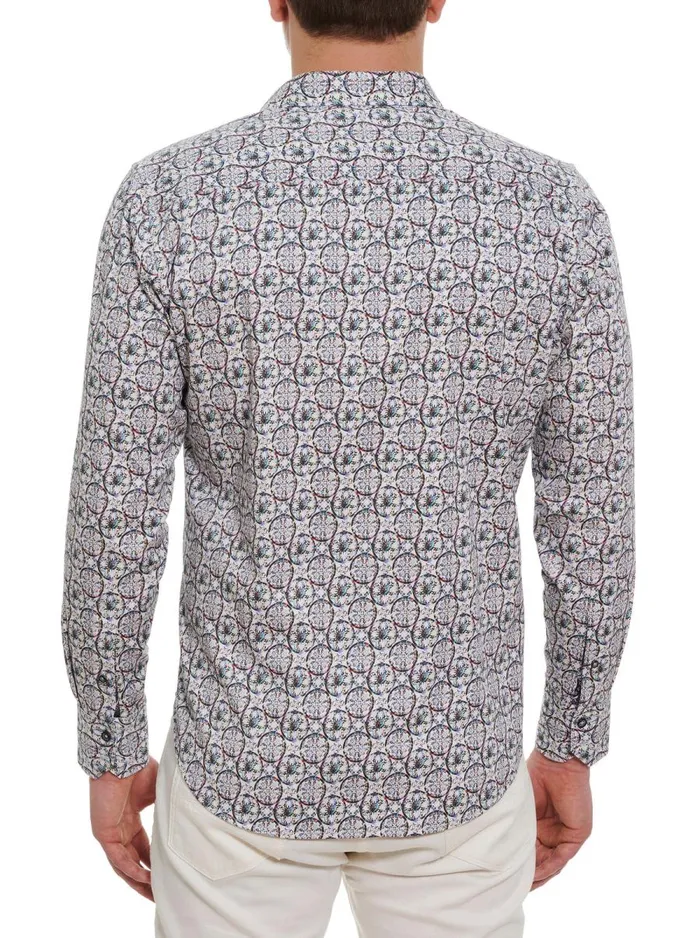 Men Robert Graham Button Down Shirts SUNDIAL LONG SLEEVE BUTTON DOWN SHIRT MULTI