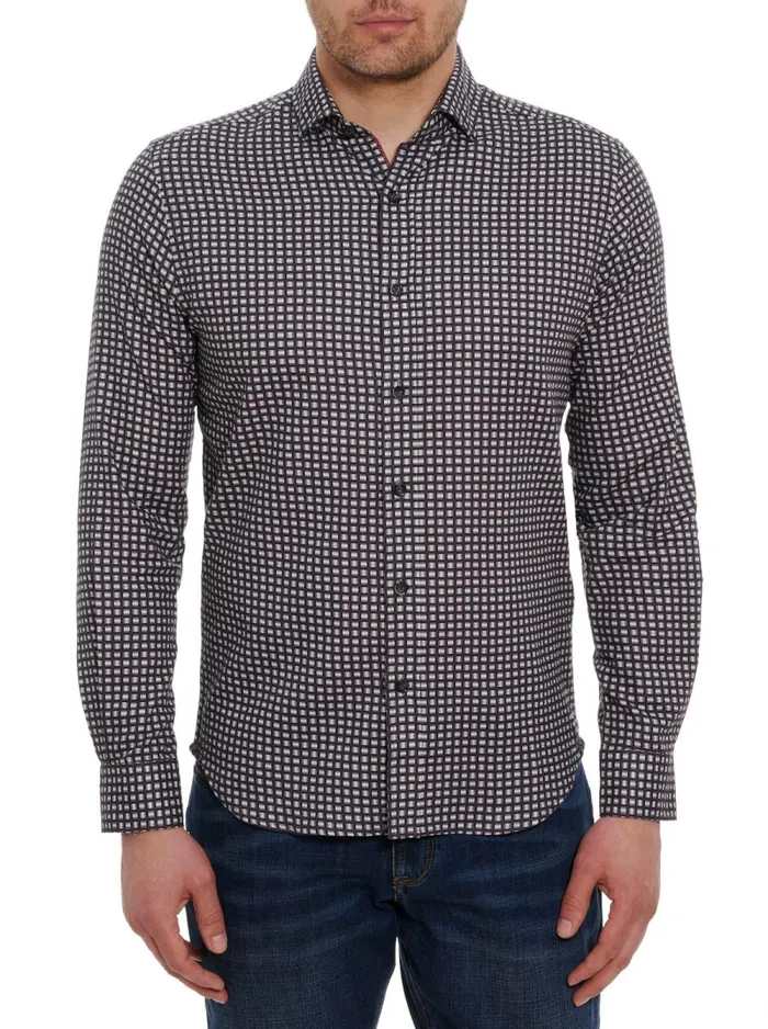 Men Robert Graham Button Down Shirts WEYLIN LONG SLEEVE BUTTON DOWN SHIRT BORDEAUX Men Robert Graham Button Down Shirts WEYLIN LONG SLEEVE BUTTON DOWN SHIRT BORDEAUX