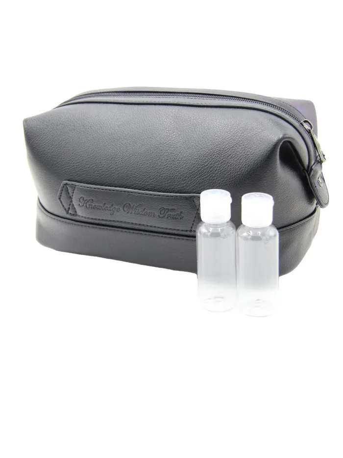 Men Robert Graham Leather Accessories DANNY SHAVE KIT BLACK