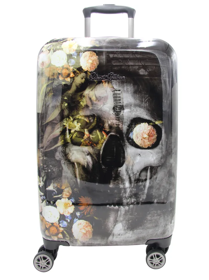 Men Robert Graham Leather Accessories STAVROS SUITCASE BLACK