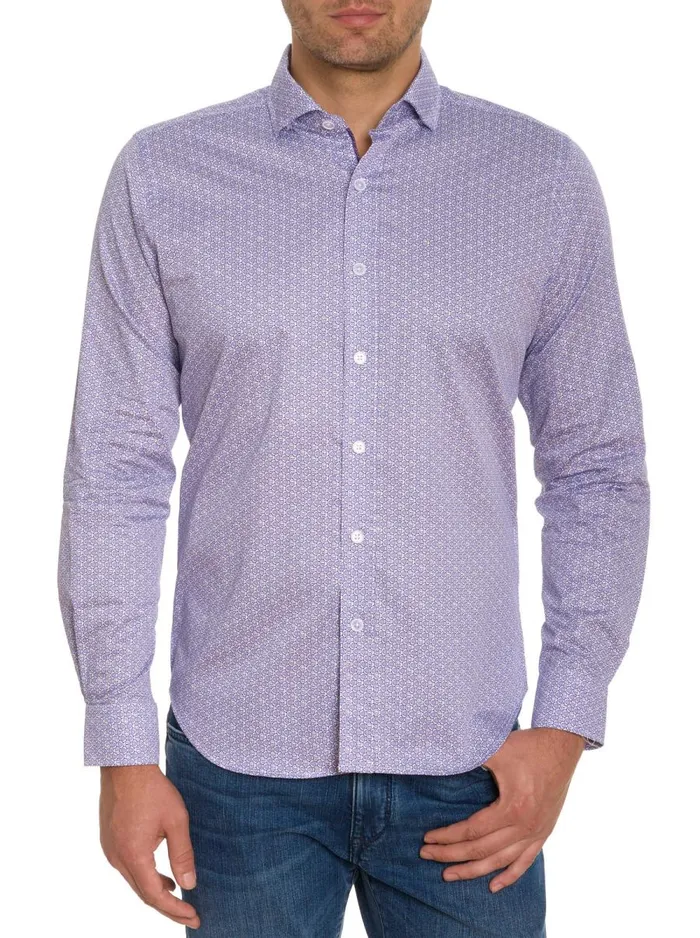 Men Robert Graham Long Sleeve Button Down Shirts COLTON LONG SLEEVE BUTTON DOWN SHIRT LAVENDER Men Robert Graham Long Sleeve Button Down Shirts COLTON LONG SLEEVE BUTTON DOWN SHIRT LAVENDER