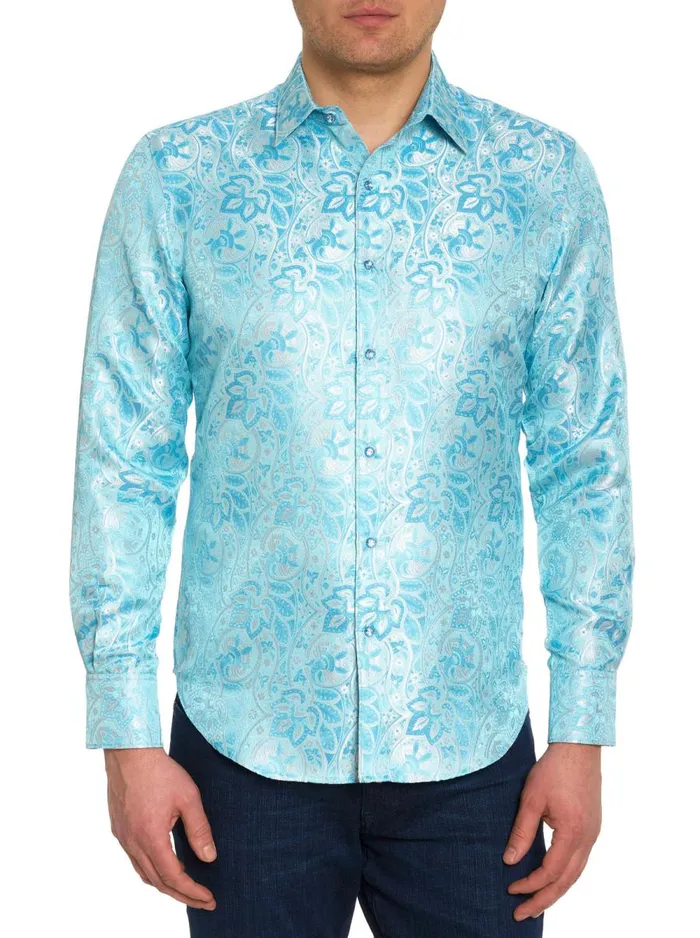 Men Robert Graham Long Sleeve Button Down Shirts LIMITED EDITION THE BLUE EYES LONG SLEEVE BUTTON DOWN SHIRT LIGHT BLUE Men Robert Graham Long Sleeve Button Down Shirts LIMITED EDITION THE BLUE EYES LONG SLEEVE BUTTON DOWN SHIRT LIGHT BLUE