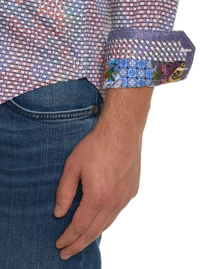 Men Robert Graham Long Sleeve Button Down Shirts MARTINIQUE LONG SLEEVE BUTTON DOWN SHIRT MULTI