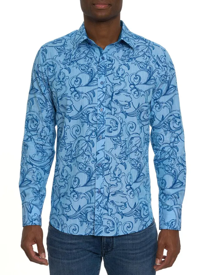 Men Robert Graham Long Sleeve Button Down Shirts ROYALTON LONG SLEEVE BUTTON DOWN SHIRT SAPPHIRE Men Robert Graham Long Sleeve Button Down Shirts ROYALTON LONG SLEEVE BUTTON DOWN SHIRT SAPPHIRE