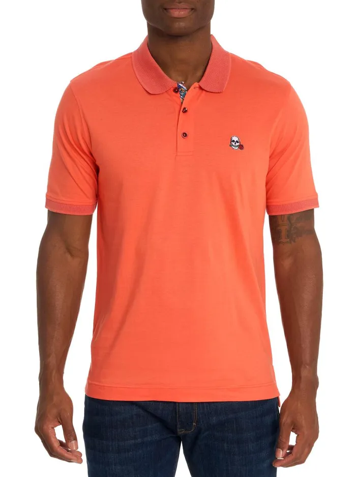 Men Robert Graham Polos and TShirts ARCHIE POLO CORAL