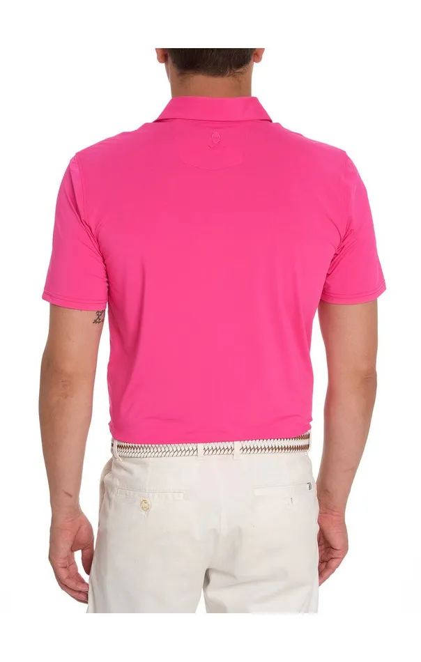 Men Robert Graham Polos and TShirts AXELSEN PERFORMANCE POLO PINK
