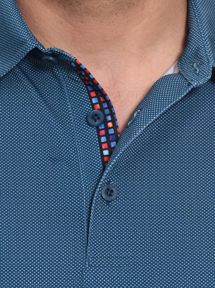 Men Robert Graham Polos and TShirts BURGON PERFORMANCE POLO TEAL