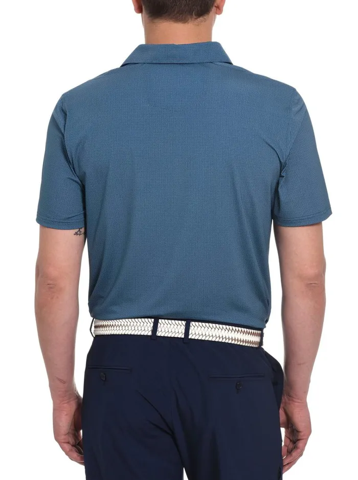 Men Robert Graham Polos and TShirts BURGON PERFORMANCE POLO TEAL