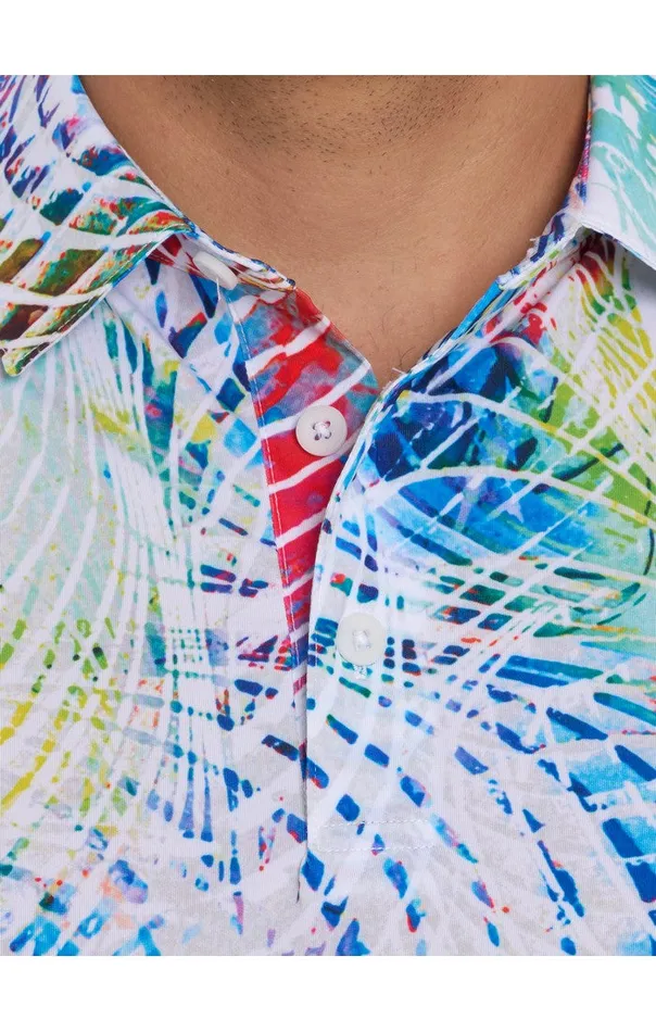 Men Robert Graham Polos and TShirts COLOR ME WILD PERFORMANCE POLO MULTI