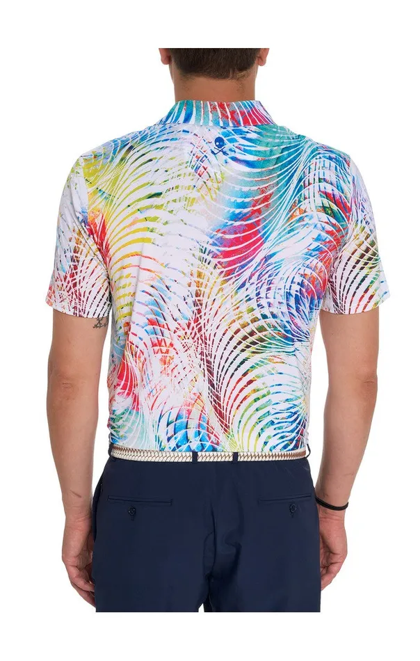 Men Robert Graham Polos and TShirts COLOR ME WILD PERFORMANCE POLO MULTI