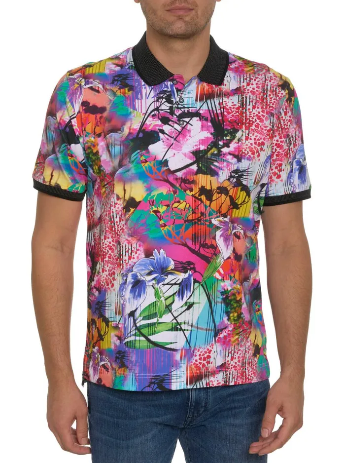 Men Robert Graham Polos and TShirts ELECTRIC CIRCUS POLO MULTI