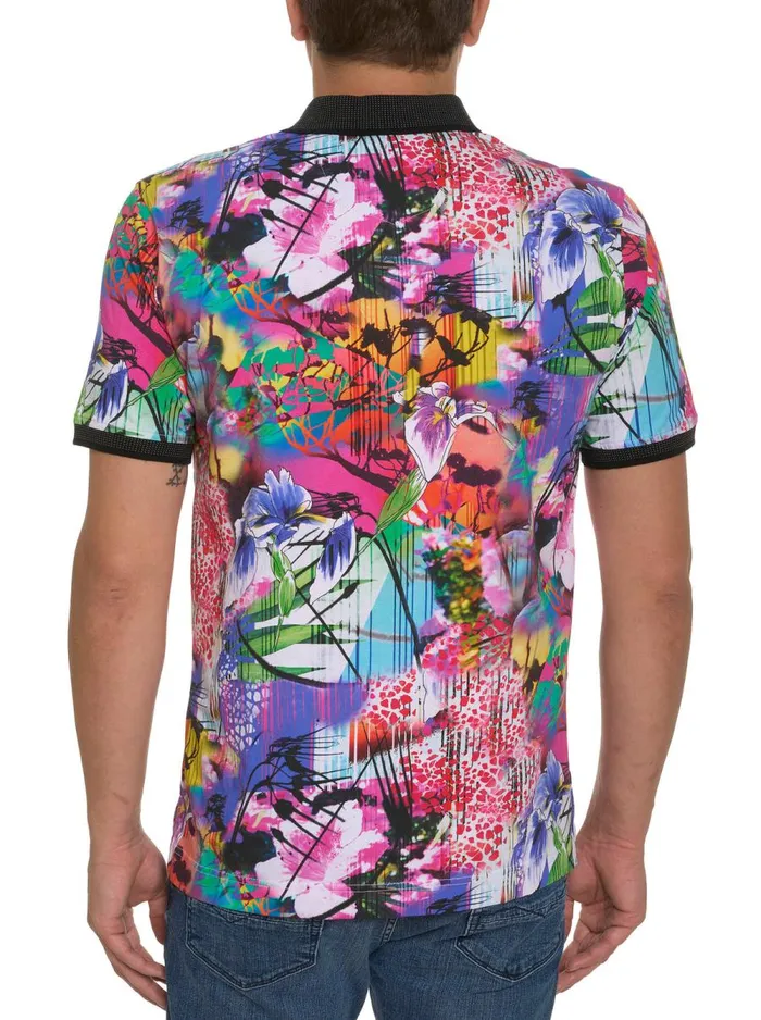 Men Robert Graham Polos and TShirts ELECTRIC CIRCUS POLO MULTI