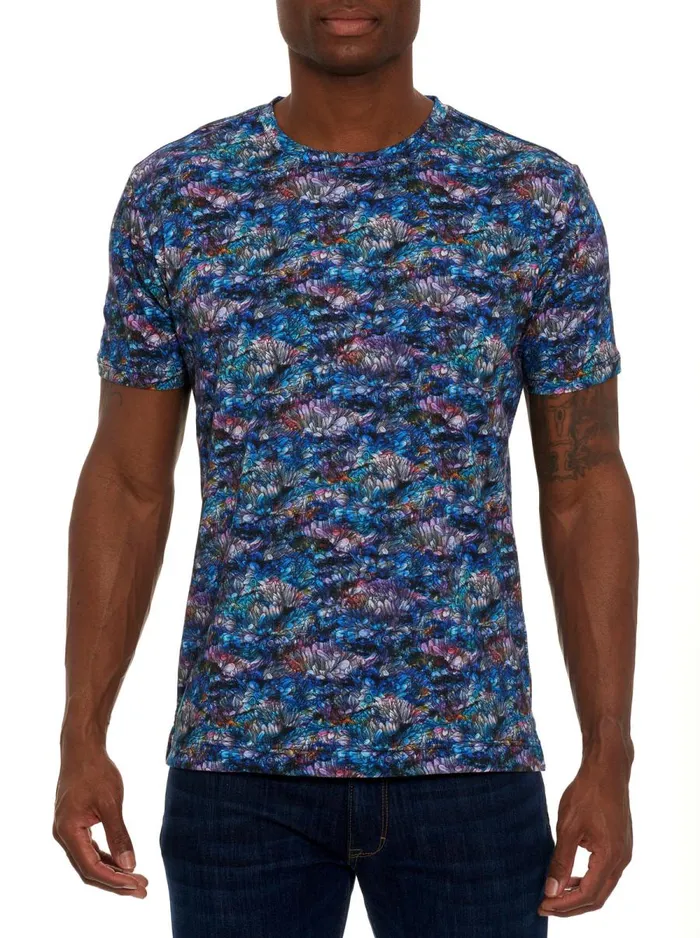 Men Robert Graham Polos and TShirts FLOWER IN SPACE TSHIRT MULTI