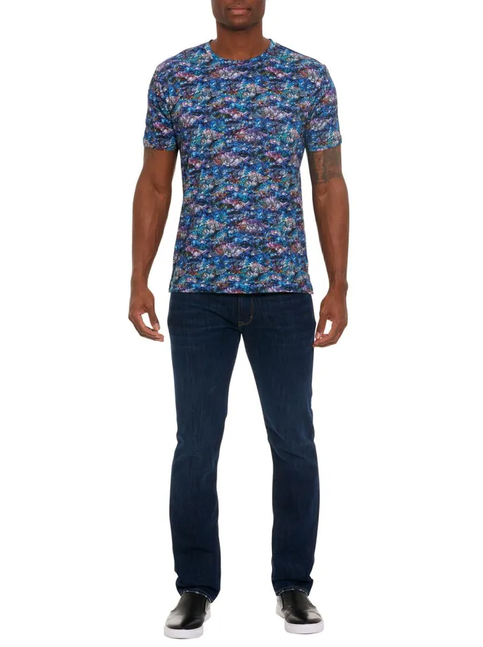 Men Robert Graham Polos and TShirts FLOWER IN SPACE TSHIRT MULTI
