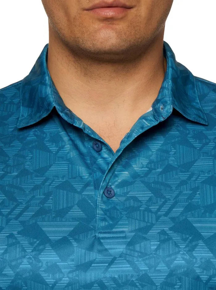 Men Robert Graham Polos and TShirts HYDRUS PERFORMANCE POLO SEAFOAM