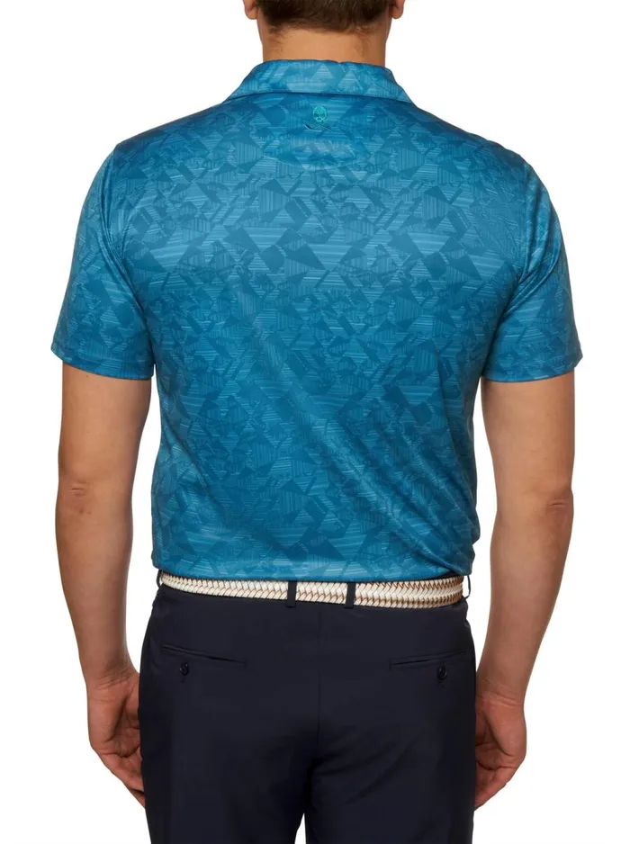 Men Robert Graham Polos and TShirts HYDRUS PERFORMANCE POLO SEAFOAM